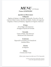 Menu du Home Restaurant Terrazza Elena à Ercolano