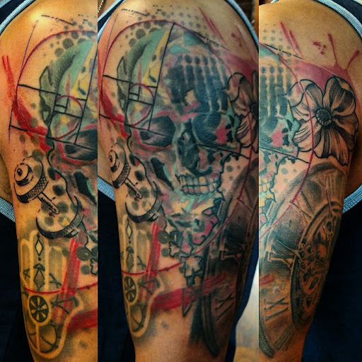 Explore sleeve tattoo ideas for females, creative tattoo ideas in El Paso, available at House of Pain Tattoo & Body Piercing Studios