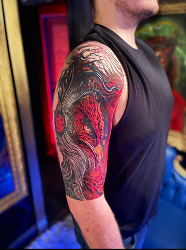 Explore witch tattoos ideas, creative tattoo ideas in Fairfield, available at Tattoo Magic Good Fortunes Tattoo Studio And Art Gallery