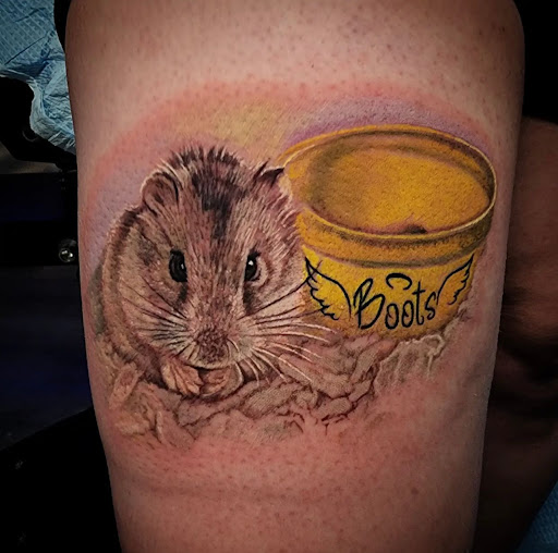 Explore fantastic mr fox tattoo ideas, creative tattoo ideas in North Brunswick, available at Orpheus Tattoo Studio