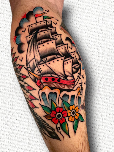 Explore ankle tattoo ideas male, creative tattoo ideas in Johnson City, available at Gold Cross Tattoo Co.