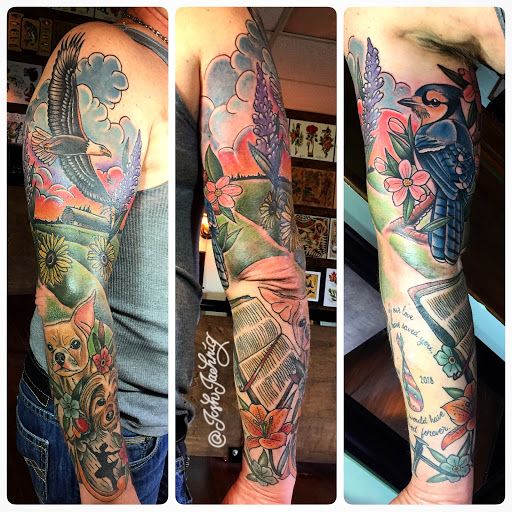Explore family word tattoo ideas, creative tattoo ideas in Houghton, available at Bramble & Stag Tattoo Parlour