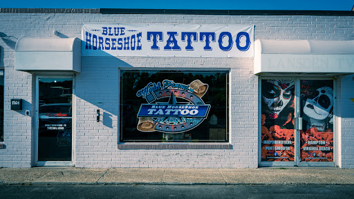 Explore mountain sleeve tattoo ideas, creative tattoo ideas in Virginia Beach, available at World Famous Blue Horseshoe Tattoo and Piercing Independence