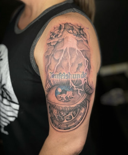 Explore tattoo cover up ideas on neck, creative tattoo ideas in Peoria, available at Modern Ink Tattoo