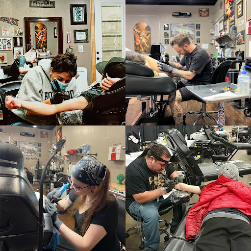 Explore head tattoo ideas for men, creative tattoo ideas in Roanoke, available at Saint Cecilias Art Studio
