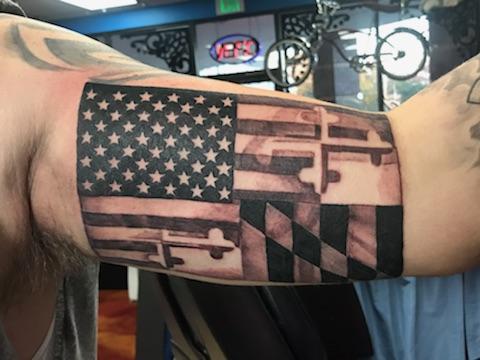 Tattoo Shop «Konkrete Jungle Kustom Tattoo», reviews and photos, 6590 Old Waterloo Rd, Elkridge, MD 21075, USA