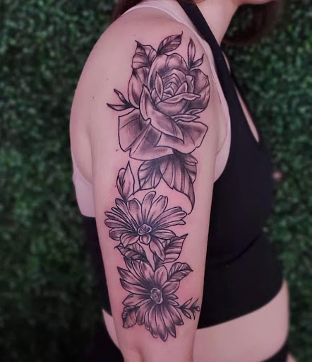 Explore thigh tattoo ideas, creative tattoo ideas in Brentwood, available at The Tattoo Ink Emporium