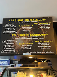 Menu / carte de Les Burgers gourmands à Cousance