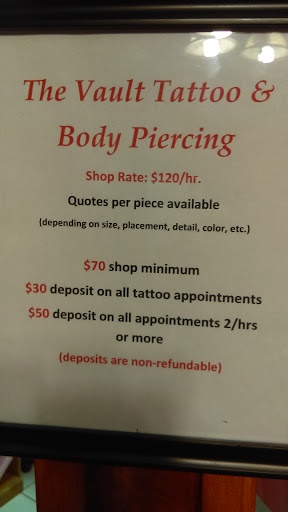 Tattoo and Piercing Shop «Vault Tattoo & Body Piercing», reviews and photos, 103 E Elm St, River Falls, WI 54022, USA