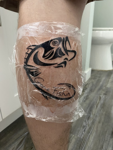 Explore birth date tattoo ideas, creative tattoo ideas in Port Aransas, available at SHARK ATTACK TATTOO