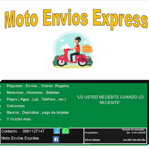 Empresa de mensajeria Moto Envios Express Salazar - Servicio de mensajería