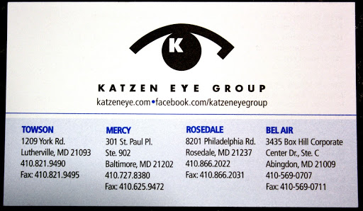 Eye Care Center «Katzen Eye Group», reviews and photos, 3401 Box Hill Corporate Center Dr #202, Abingdon, MD 21009, USA