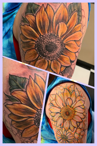 Explore stitched tattoo ideas, creative tattoo ideas in Augusta, available at Mr. Tattoo