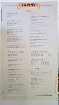 Carte du Pizzeria Cabó à Colle di Val d'Elsa