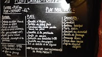 Restaurant Les frères Cailloux à Bordeaux (le menu)