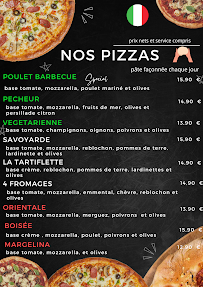 Menu du Restaurant -pizzeria Artisanale Ô Chalet -halal à Avignon