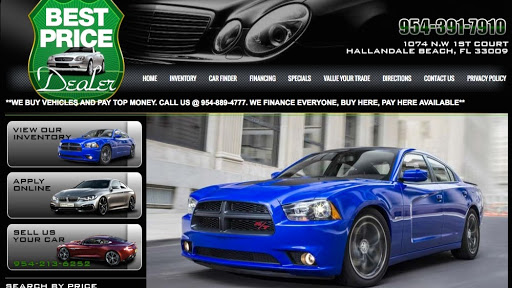 Used Car Dealer «Best Price Dealer», reviews and photos, 1074 NW 1st Ct, Hallandale Beach, FL 33009, USA