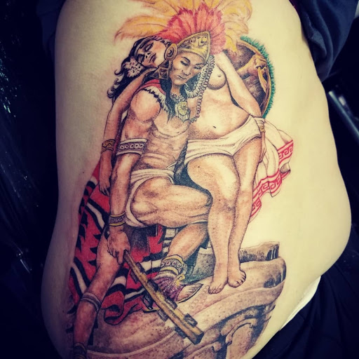Explore god of war tattoo ideas, creative tattoo ideas in Los Angeles, available at Jackies Tattoo & Hair Design