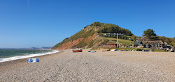 Foto de Praia de Branscombe apoiado por penhascos