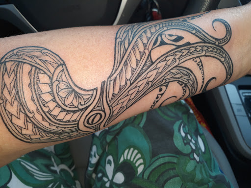 Explore gym tattoo ideas, creative tattoo ideas in Hilo, available at Native Flesh Tattoo