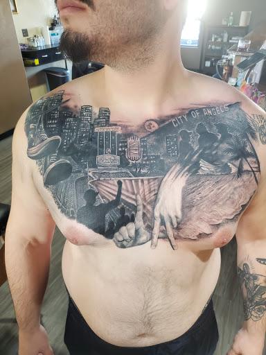 Explore sun tattoo ideas, creative tattoo ideas in Saint George, available at The Garrison Tattoo Company