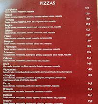 Menu du Pepone Pizza à Paris