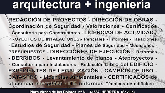 TAI CONSULTORES (arquitectura+ingeniería) PLAZA VIRGEN DE LOS DOLORES, 6, 41567 Herrera, Sevilla, España