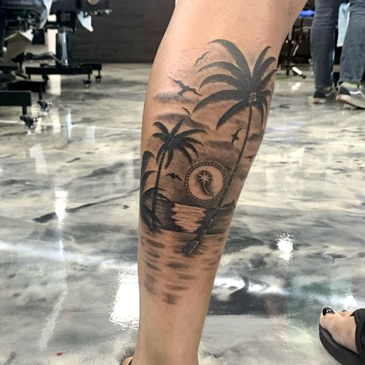 Explore medusa thigh tattoo ideas, creative tattoo ideas in San Diego, available at SD Tattoo