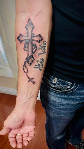 Explore shellback tattoo ideas, creative tattoo ideas in Garden Grove, available at Anna Hang Tattoo