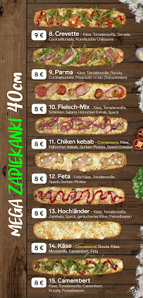 Menu / carte de Mega Zapiekanki Görlitz à Görlitz