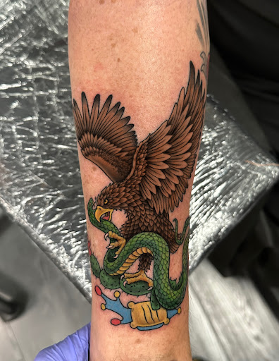 Explore themed sleeve tattoo ideas, creative tattoo ideas in North Hollywood, available at Papa Flash Tattoos