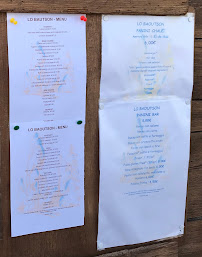 Menu du Ristorante Bar Lo Baoutson à Gressan