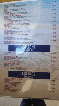 Menu / carte de Amalfitana à Milan