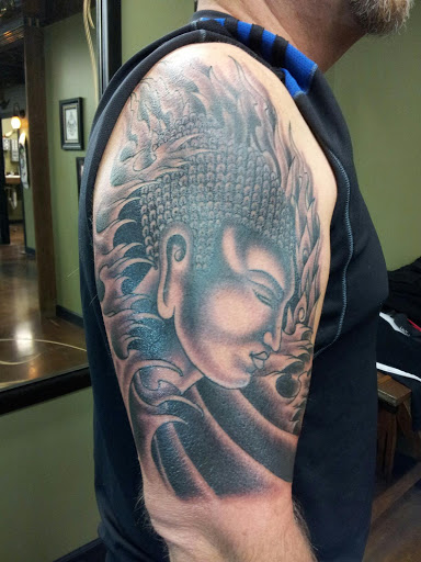 Explore his her matching tattoos ideas, creative tattoo ideas in Des Moines, available at Iron Heart Tattoo