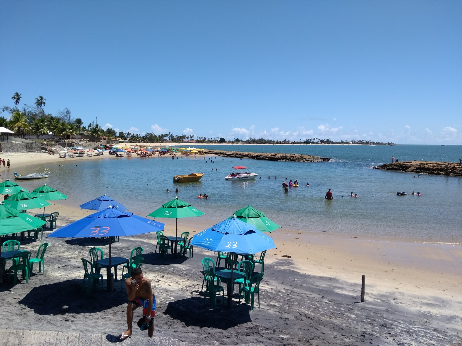 Foto av Praia de Filemon med beige sand yta