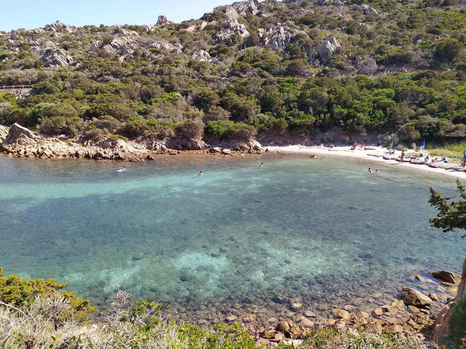 Cala Lunga beach'in fotoğrafı - rahatlamayı sevenler arasında popüler bir yer