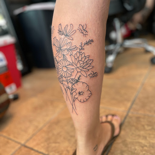 Explore neck tattoos ideas, creative tattoo ideas in Kapolei, available at Sacred Art Tattoo and Coffee Bar - Kapolei