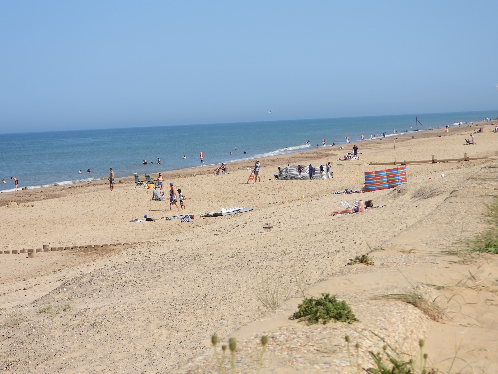 Fotografija Bacton plaža z visok stopnjo čistoče