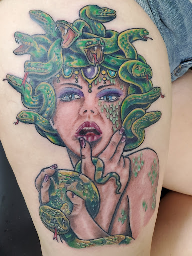 Explore hawk tattoo ideas, creative tattoo ideas in Camby, available at Sick With It Tattoos