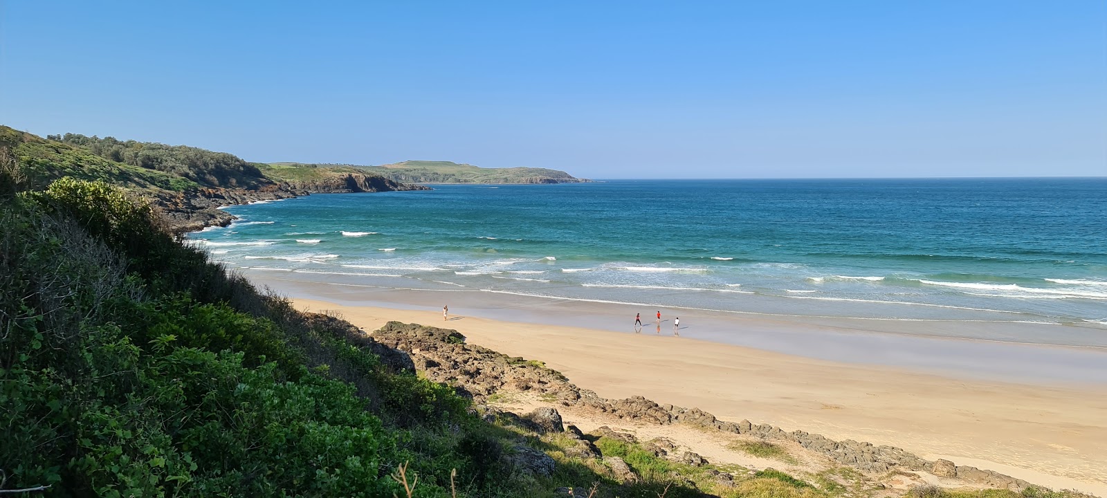 Fotografija Minnamurra Beach z dolga ravna obala