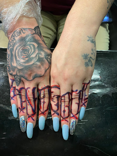 Explore dirtbike tattoo idea, creative tattoo ideas in Jacksonville, available at Renegade Art Studio LLC