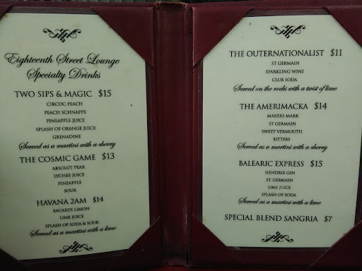 Lounge «Eighteenth Street Lounge», reviews and photos, 1212 18th St NW, Washington, DC 20036, USA