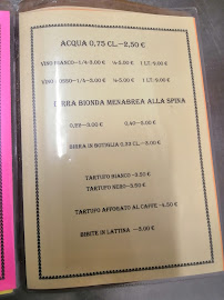 Trattoria Spaghetteria Al Corvo à Cordignano carte