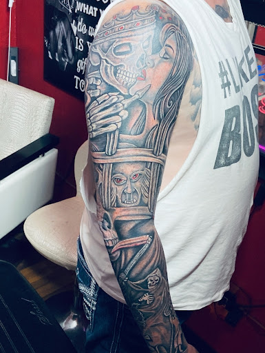 Explore filigree tattoo ideas, creative tattoo ideas in Midland, available at The Company Ink