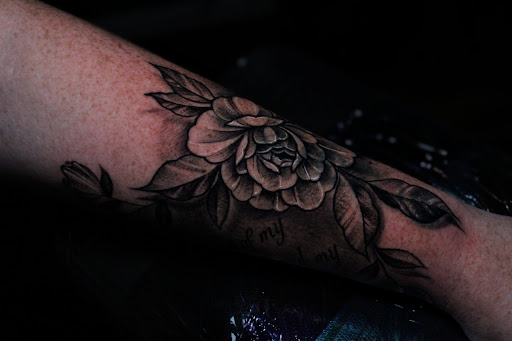 Explore sleeve tattoo fill in ideas, creative tattoo ideas in Homosassa, available at Citrus Tattoos