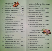 ASIA IMBISS à Eisleben carte