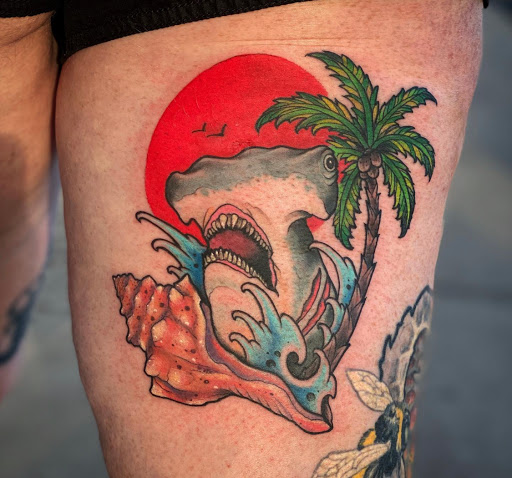 Explore drug addiction tattoo ideas, creative tattoo ideas in Cocoa Beach, available at 13 Waves Tattoo