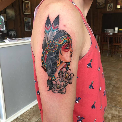 Explore bridge tattoo ideas, creative tattoo ideas in Ponchatoula, available at Rougarou Collective Tattoo Shop