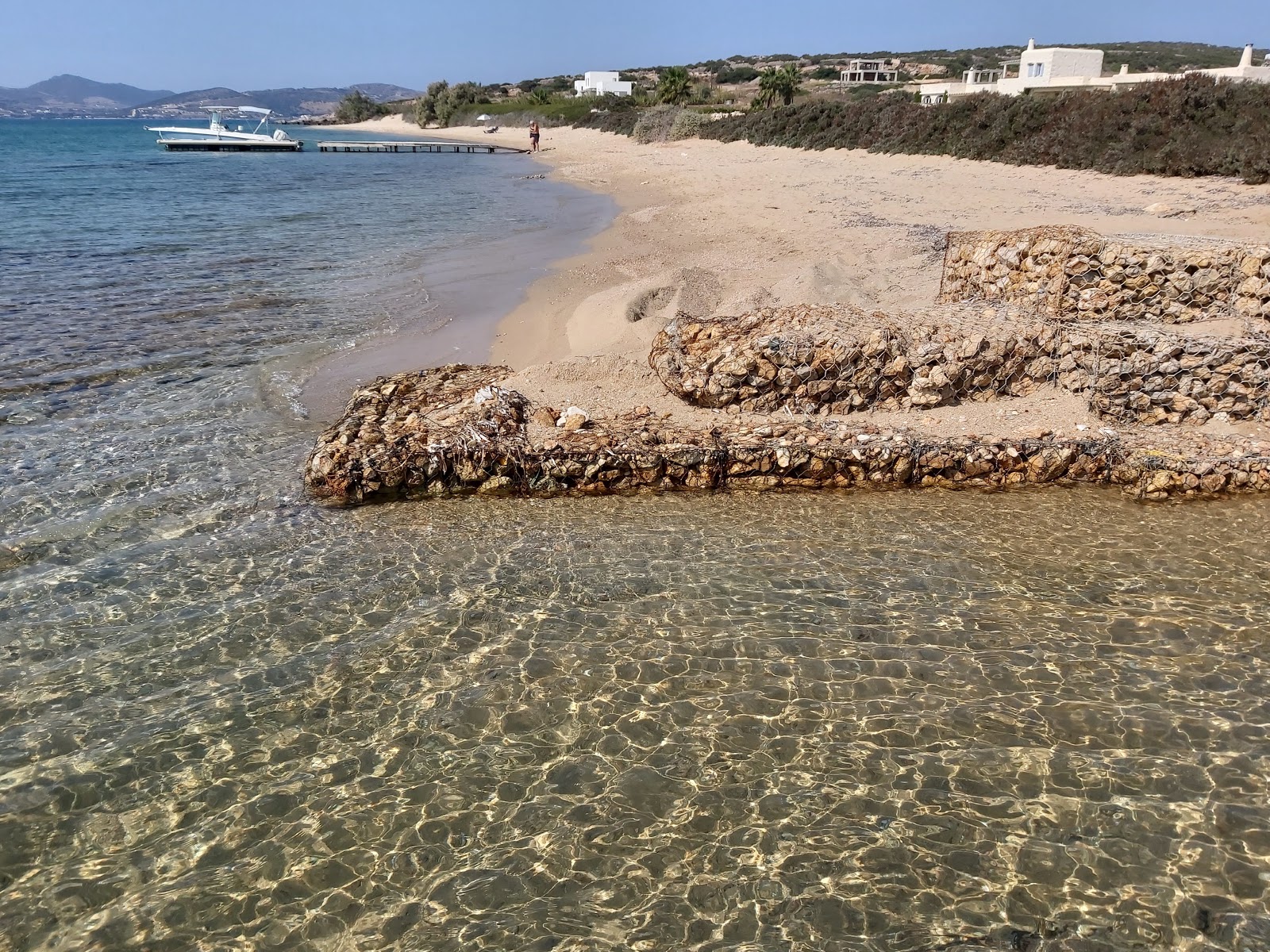 Foto van Voutakos beach en de nederzetting