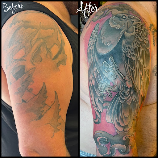 Explore fineline tattoo ideas, creative tattoo ideas in Clearfield, available at Image Injection Tattoo & Piercing studio